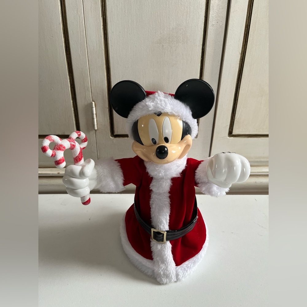 Kurt Adler 10-inch Mickey Mouse Treetop/Tablepiece with Bendable Arms Christmas